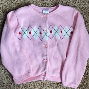Gymboree Apple Back to School Cardigan Sweater 4
